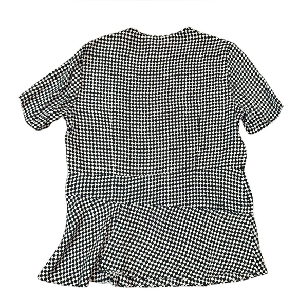 MARNI Winter Edition 2013 Black and White Checkered Blouse Size 44- US M (8-10) - Picture 6 of 11